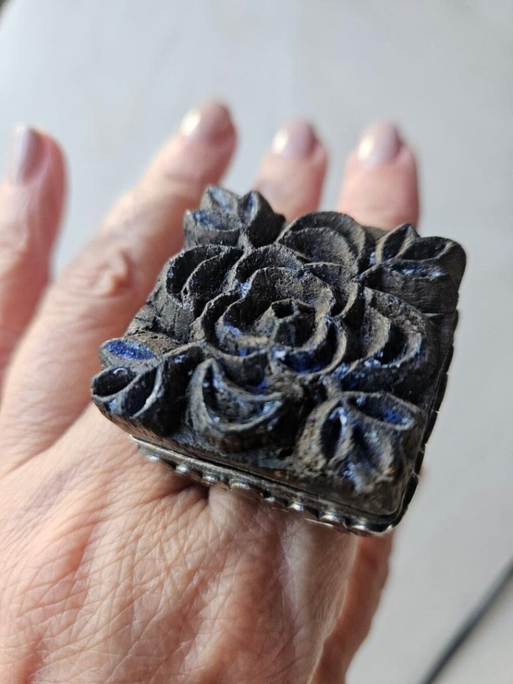 Sally Bass Wood Ring One of a Kind